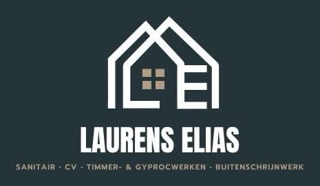 Logo Laurens Elias – sanitair, cv, timmer- en gyprocwerken, buitenschrijnwerk